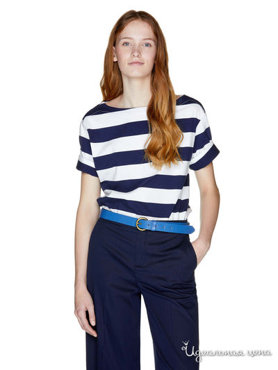 Футболка United Colors Of Benetton, цвет синий, белый