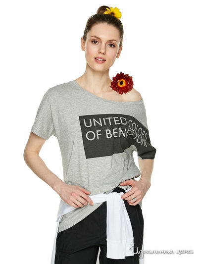 Футболка United Colors Of Benetton, цвет серый