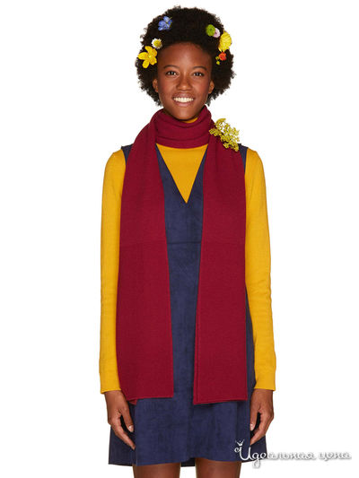 Шарф United Colors Of Benetton, цвет бордовый