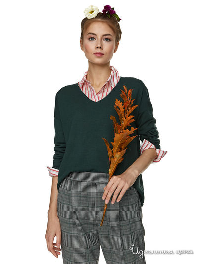 Пуловер United Colors Of Benetton, цвет зеленый