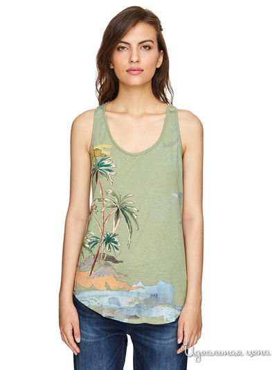 Майка United Colors Of Benetton, цвет оливковый