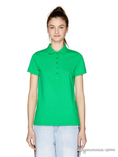 Поло United Colors Of Benetton, цвет зеленый