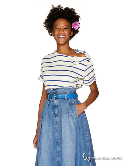 Футболка United Colors Of Benetton, цвет белый, синий