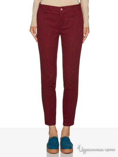 Брюки United Colors Of Benetton, цвет бордовый