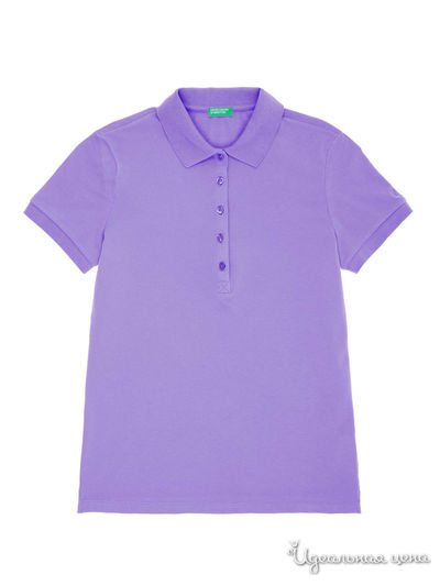 Поло United Colors Of Benetton, цвет фиолетовый