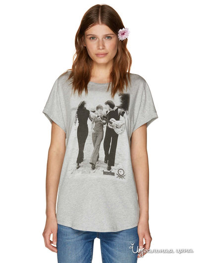 Футболка United Colors Of Benetton, цвет серый