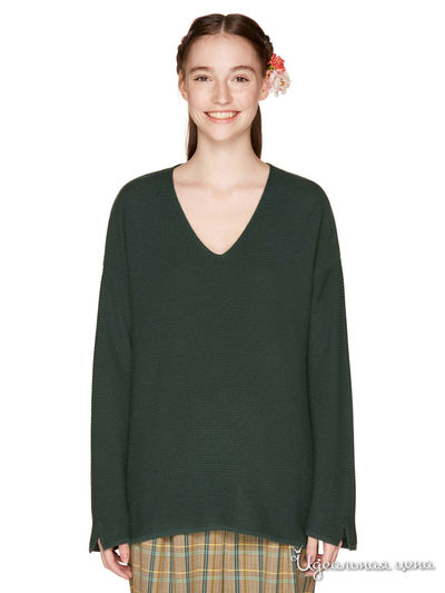 Пуловер United Colors Of Benetton, цвет зеленый