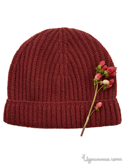 Шапка United Colors Of Benetton, цвет бордовый