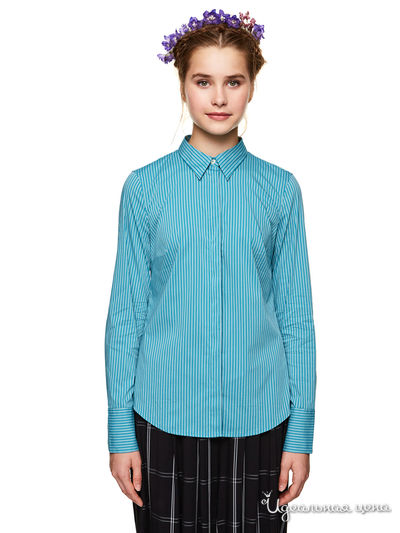 Рубашка United Colors Of Benetton, цвет голубой