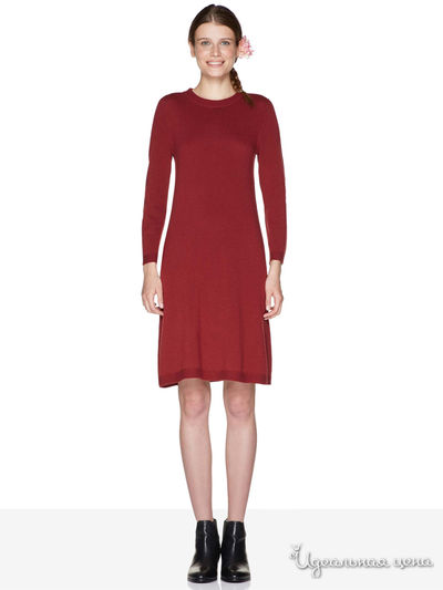 Платье United Colors Of Benetton, цвет бордовый