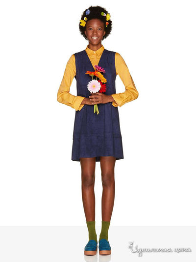 Платье United Colors Of Benetton, цвет темно-синий