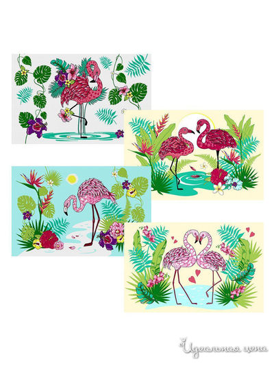 Салфетка Фламинго, 39*25 см Мультидом, цвет в ассортименте