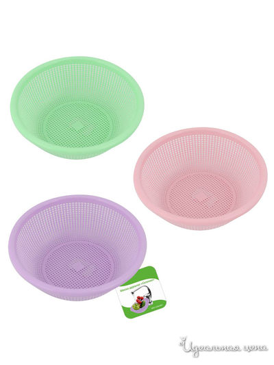 Миска-дуршлаг Сеточка, 19*6 см Мультидом, цвет в ассортименте