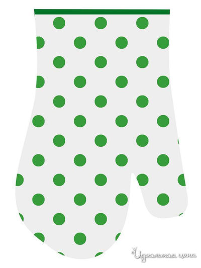 Прихватка-рукавица Горошек, 17*27 см Мультидом, цвет в ассортименте
