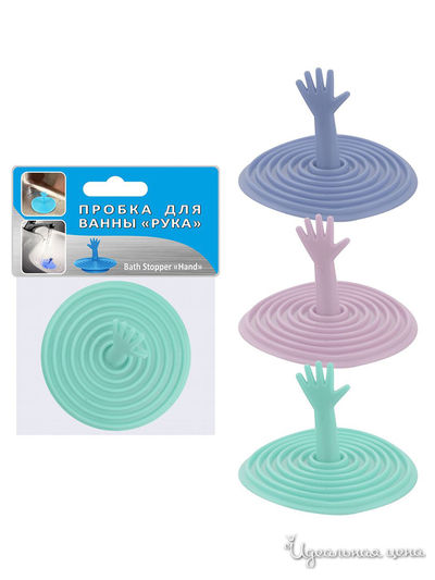 Пробка для ванны Пастель Мультидом, цвет в ассортименте