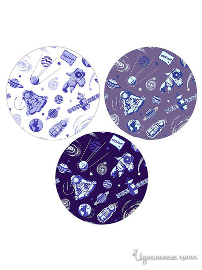 Разделочная доска, подставка под горячее "SPACE, D20 см Мультидом, цвет в ассортименте