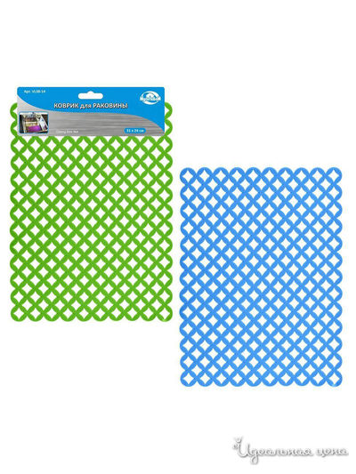 Коврик для раковины, 31х24 см Мультидом, цвет в ассортименте