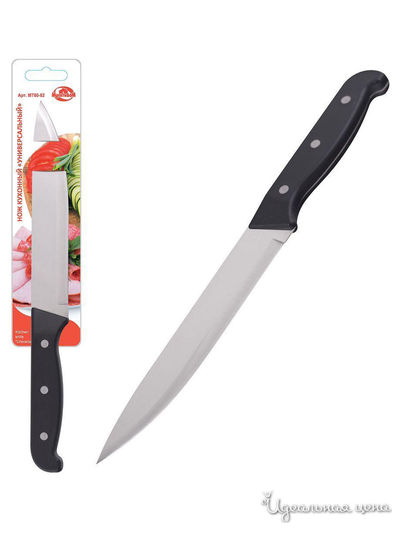 Нож кухонный Универсальный, длина лезвия 16,5 см Мультидом, цвет в ассортименте