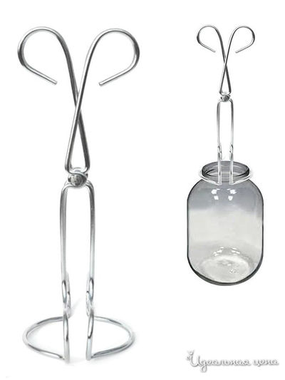 Ухват для стерилизации банок Мультидом, цвет меттал