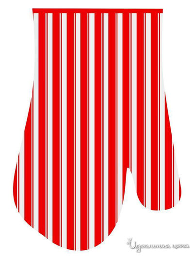 Прихватка-рукавица Полоски, 17*27 см Мультидом, цвет в ассортименте