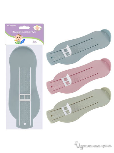 Измеритель стопы Фут, 22х9х2,5 см Мультидом, цвет в ассортименте