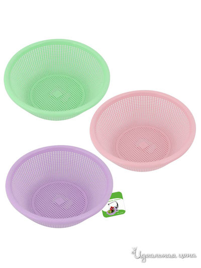 Миска-дуршлаг Сеточка, 25*8 см Мультидом, цвет в ассортименте