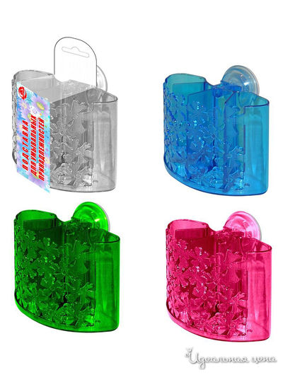 Подставка дляумывальных принадлежностей на присоске Мультидом, цвет в ассортименте