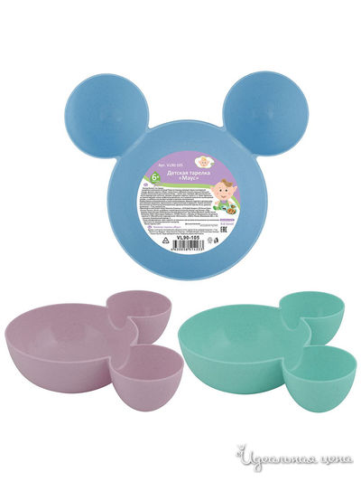 Детская тарелка Маус Мультидом, цвет в ассортименте