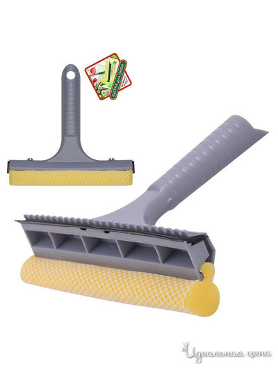 Щетка для окон с ручкой, 16 см Мультидом, цвет в ассортименте