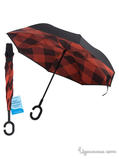Зонт-наоборот Элегантная клетка Мультидом, цвет в ассортименте