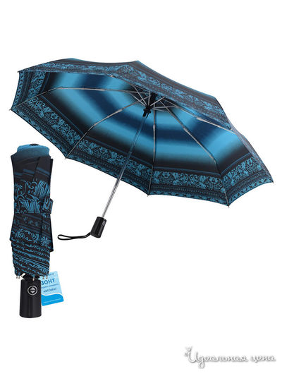 Зонт складной Градиент Орнамент, (автомат) Мультидом, цвет в ассортименте