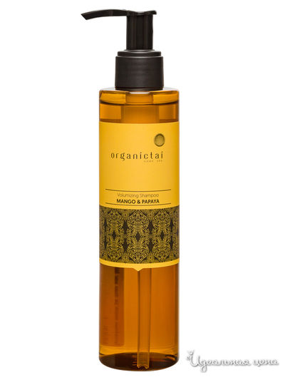 Шампунь бессульфатный для объема волос МАНГО И ПАПАЙЯ, 200 мл, OrganicTai