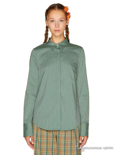 Рубашка United Colors Of Benetton, цвет зеленый