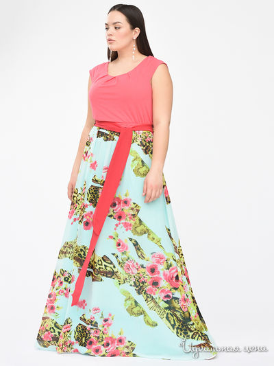 Платье Svesta, цвет розовый, бирюзовый