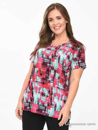 Блуза Svesta, цвет малиновый, зеленый