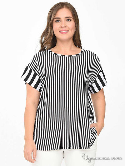 Блуза Svesta, цвет черный, белый