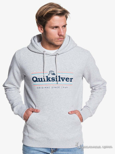 Худи Quiksilver, цвет серый