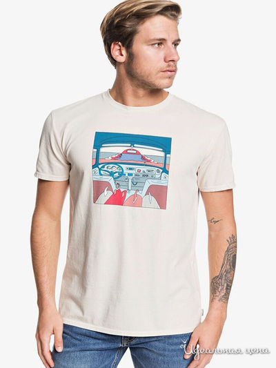 Футболка Quiksilver, цвет бежевый