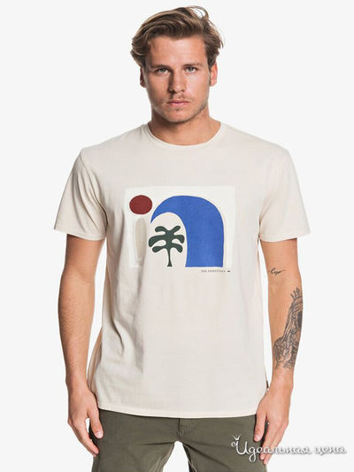 Футболка Quiksilver, цвет бежевый