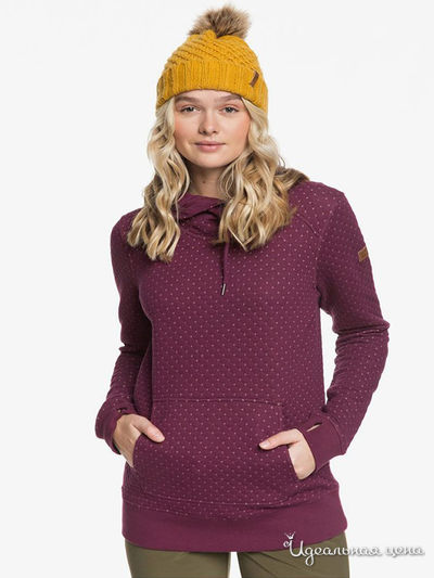 Худи Roxy, цвет бордовый