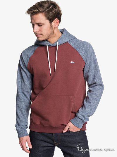 Худи Quiksilver, цвет красный, серый