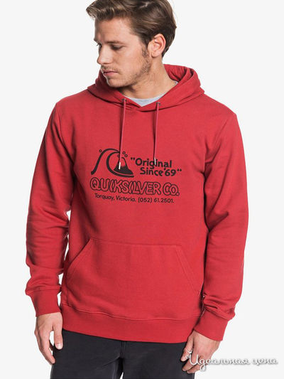 Худи Quiksilver, цвет красный