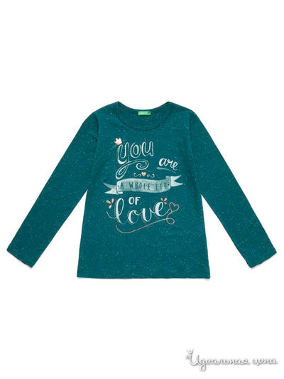 Лонгслив United Colors Of Benetton, цвет зеленый