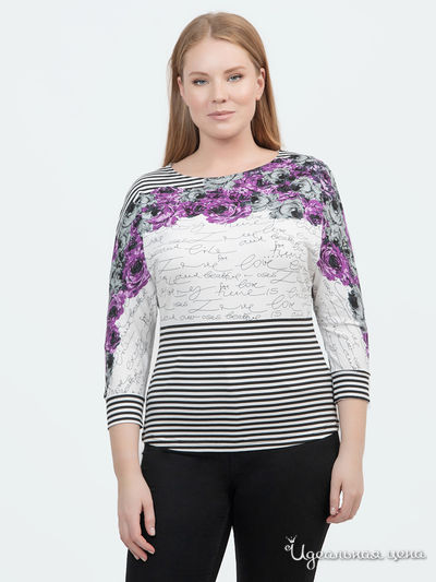 Джемпер Vis-a-vis, цвет белый, сиреневый