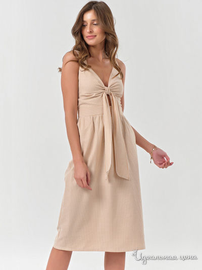 Платье Fly, цвет белый, горчичный