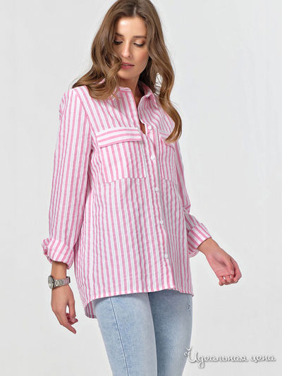 Рубашка Fly, цвет белый, розовый