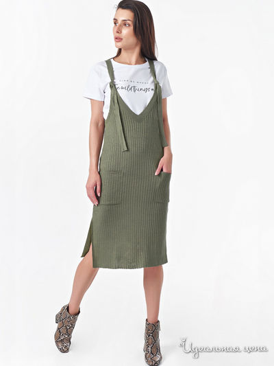 Сарафан Fly, цвет зеленый