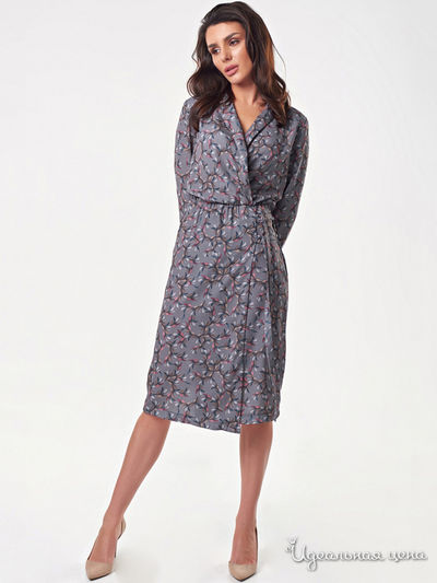 Платье Fly, цвет серый, голубой