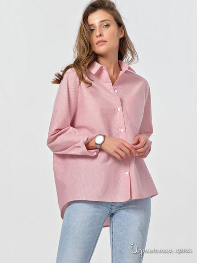 Рубашка Fly, цвет белый, красный