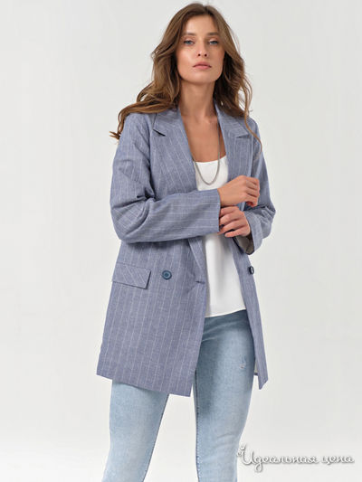 Жакет Fly, цвет голубой, серый